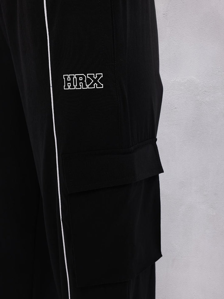 HRX by Hrithik Roshan Women Piping Detail Cargo-Style Training Joggers
