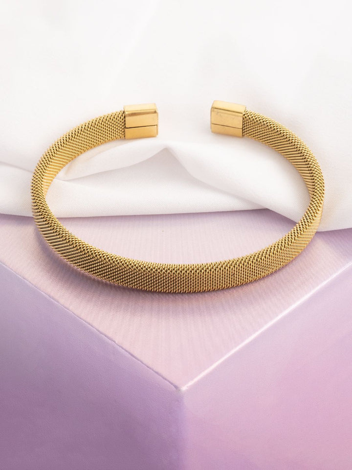 VOGUE PANASH Wanita Brass Gold-plated Bangle-Style Bracelet