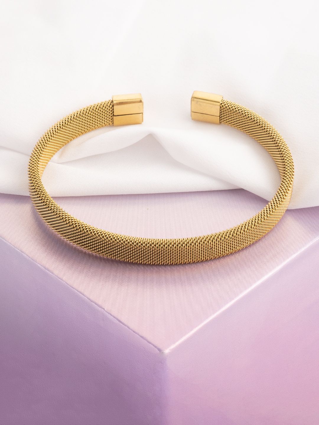 VOGUE PANASH Wanita Brass Gold-plated Bangle-Style Bracelet