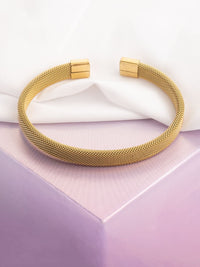 VOGUE PANASH Wanita Brass Gold-plated Bangle-Style Bracelet