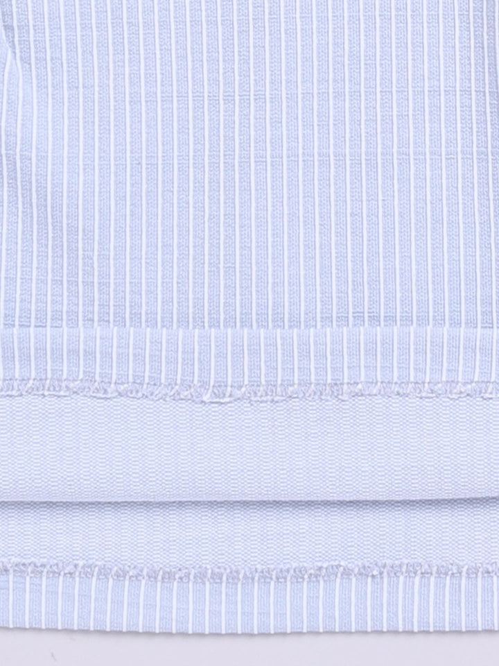 Happy Faces Girls Striped Ruffles Detail Pure Cotton Top