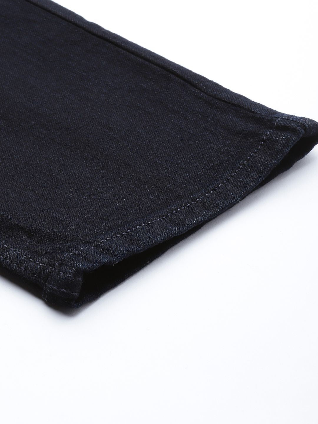 The Indian Garage Co Men Navy Blue Skinny Fit Applique Stretchable Jeans