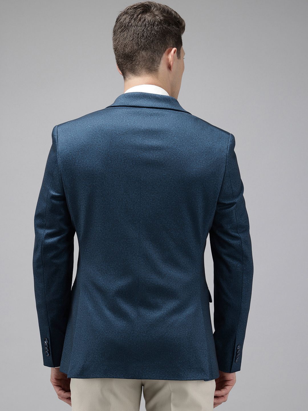 Park Avenue Notched Lapel Single Breasted Super Slim Fit Formal Blazer