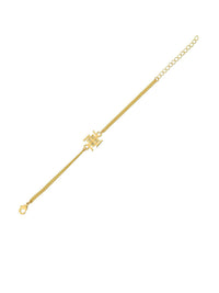 Voylla Gold Toned Auspicious Swastik Bracelet Style Rakhi