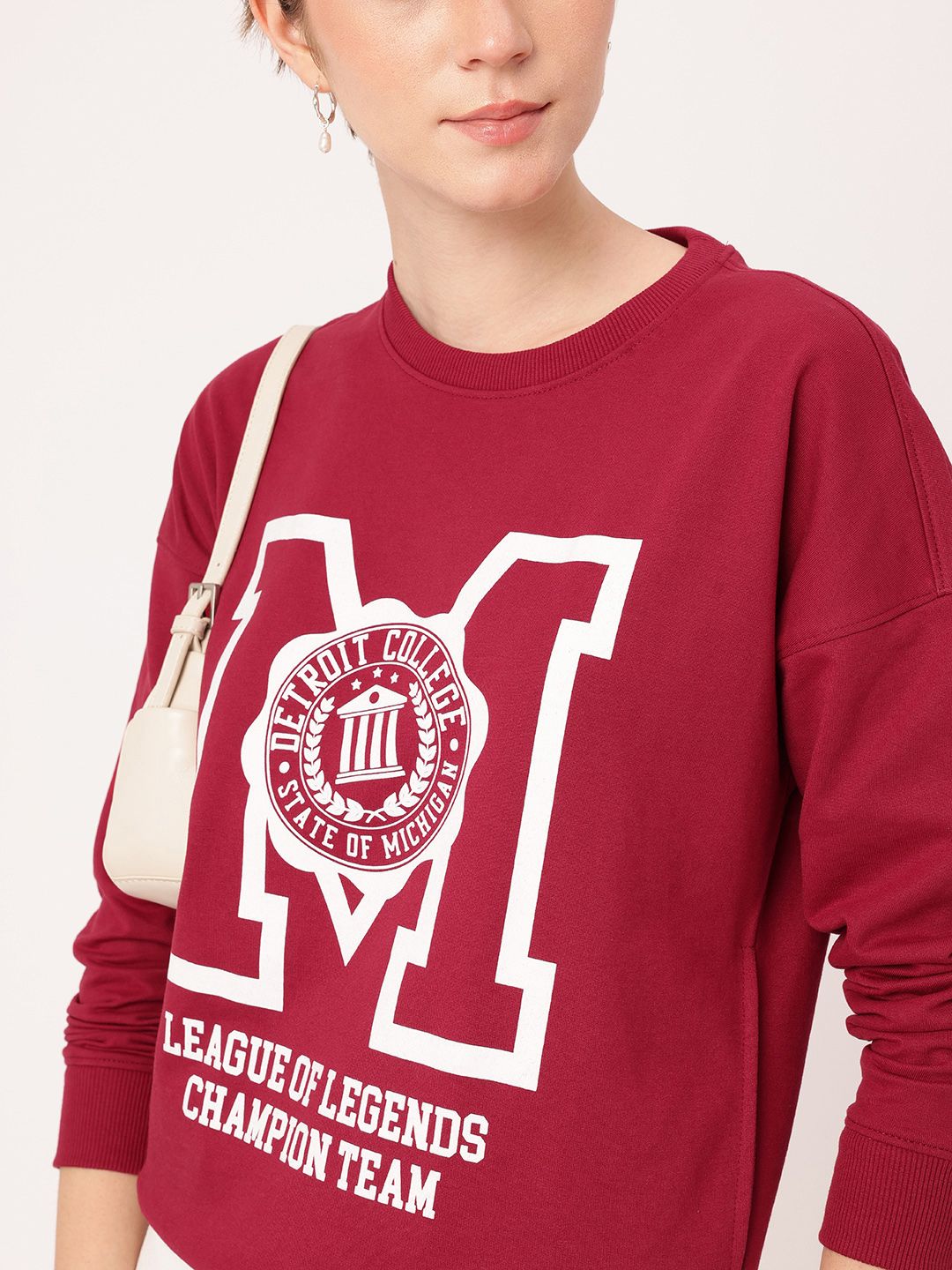 DressBerry Collegiate Printed Relaxed Fit Sweatshirts