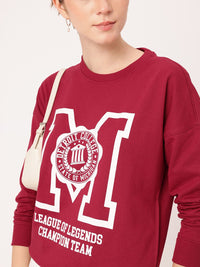 DressBerry Collegiate Printed Relaxed Fit Sweatshirts