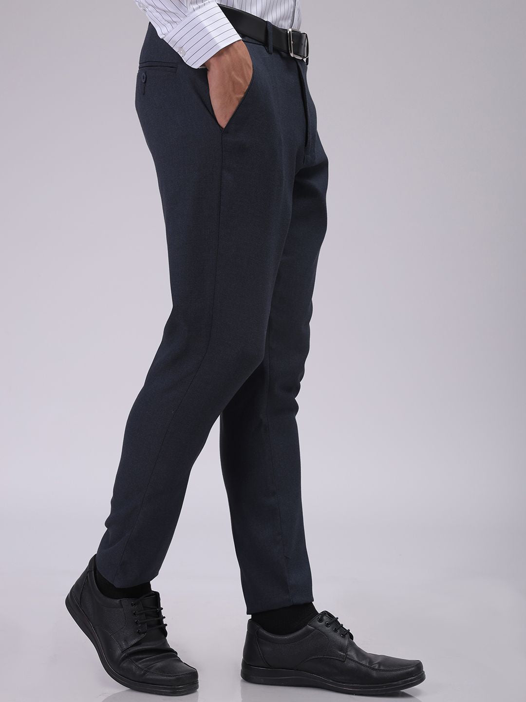 The Indian Garage Co. X Luxe Men Slim Fit Formal Trousers