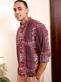 The Indian Garage Co Men Regular Fit Indie Printed Resortwear Shirt