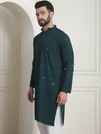 SOJANYA Kurta Kolar Mandarin Kerja Benang Labuci