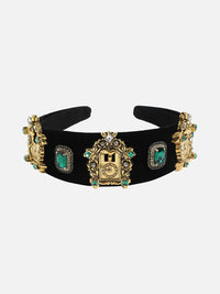 SOHI Embellished Fabric Hairband