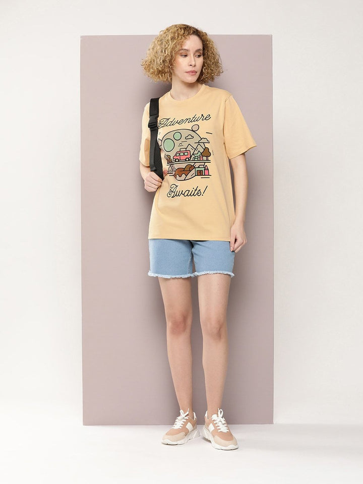 DILLINGER Graphic Printed Oversized Pure Cotton T-shirt