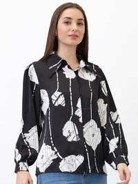 SPYKAR Women Regular Fit Spread Collar Floral Printed Casual Shirt