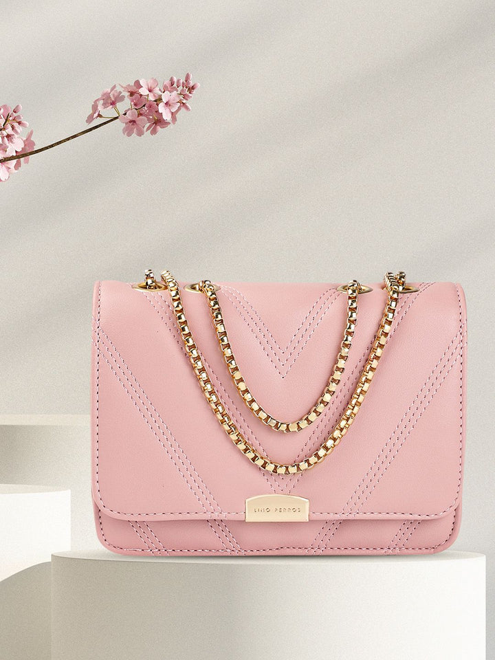 Lino Perros Pink Quilted Shoulder Bag