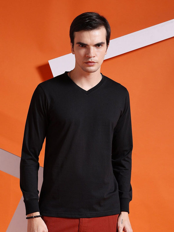 The Indian Garage Co V Neck Cotton T-shirt