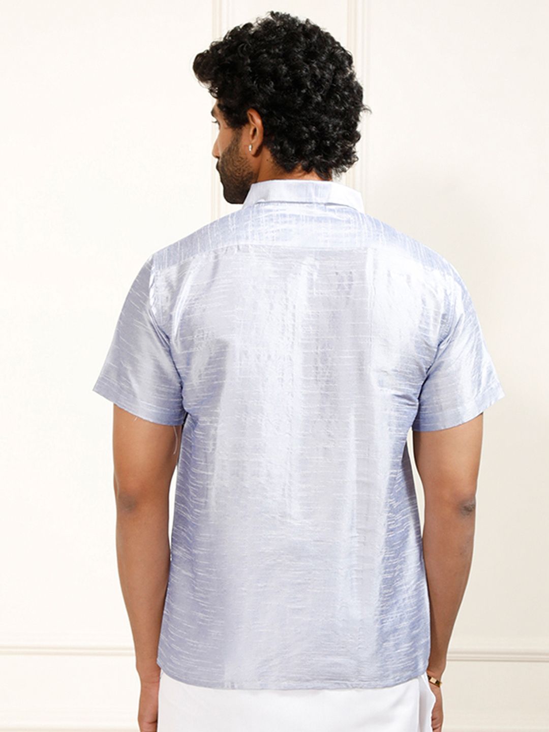 VASTRAMAY Premium Spread Collar Casual Shirt