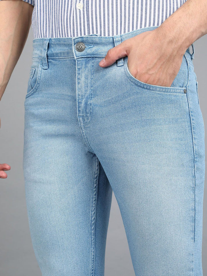 Urbano Fashion Men Light Fade Stretchable Jeans