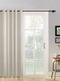 HOSTA HOMES Cream-Coloured Geometric Long Door Curtain