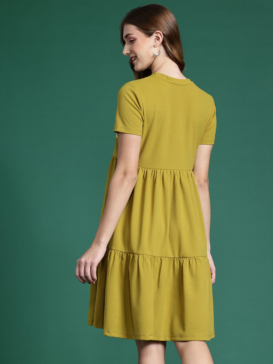 DressBerry Typography Print Fit & Flare Dress