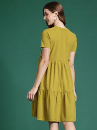DressBerry Typography Print Fit & Flare Dress