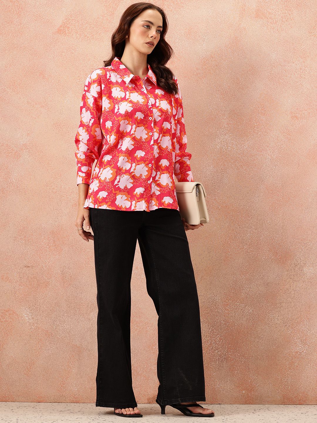 all about you Women Floral Printed Casual Shirt
