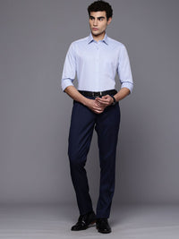 Raymond Slim Fit Textured Pure Cotton Formal Shirt