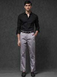 RARE RABBIT Men Comotel Mid-Rise Cotton Regular Fit Trouser