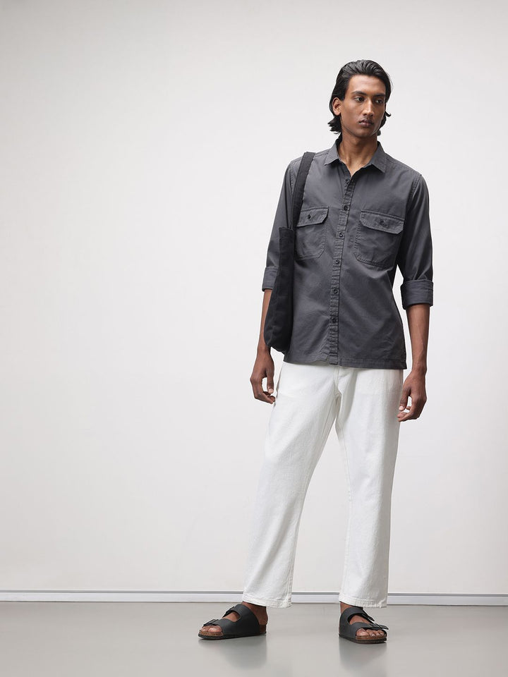 ether Pure Cotton Casual Shirt