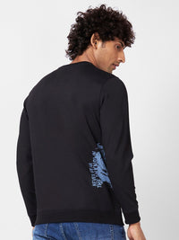 SPYKAR Graphic Printed Cotton Pullover Sweatshirt