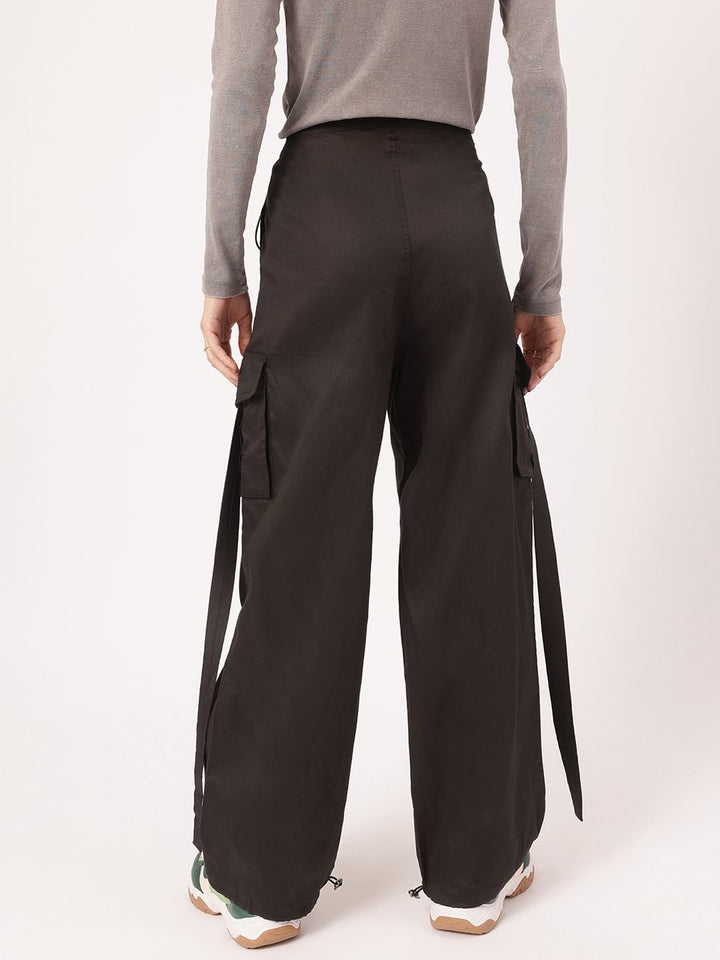DressBerry Women Grunge Utility Parachute Cargo Trousers
