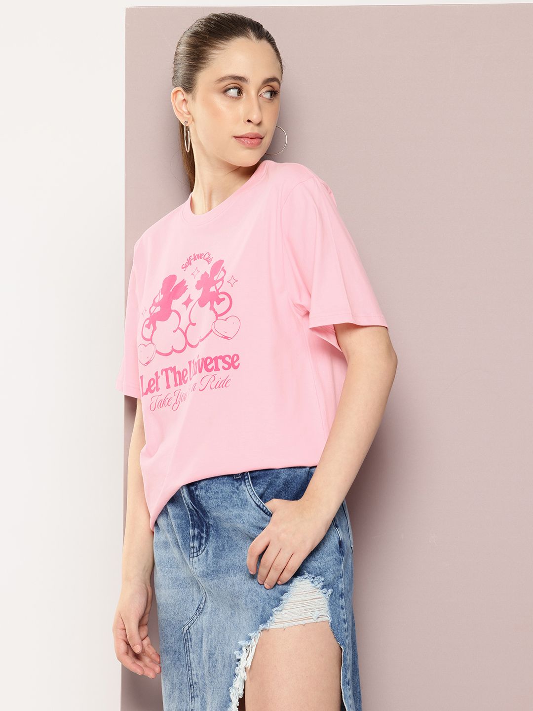DILLINGER Graphic Printed Drop-Shoulder Sleeves Bio Washed Cotton Oversized T-shirt