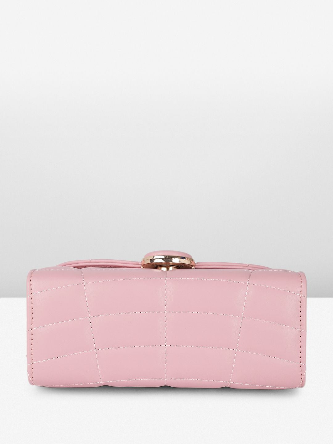 DressBerry Textured Structured Shoulder Bag With Quilted