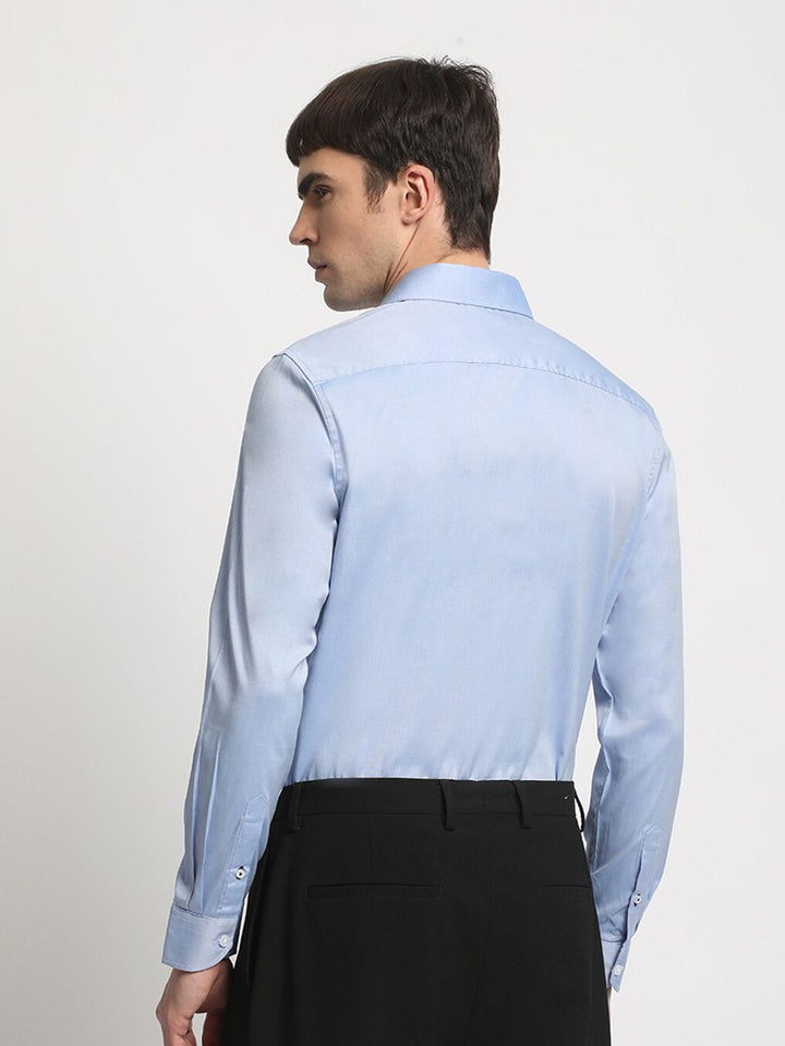 THE BEAR HOUSE Slim Fit Opaque Cotton Formal Shirt