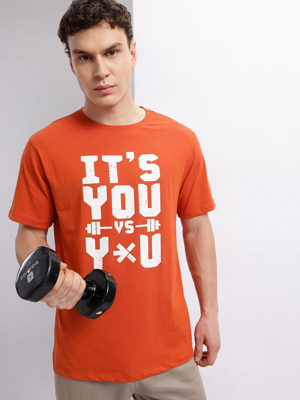 HRX by Hrithik Roshan Typography Printed Training T-shirt