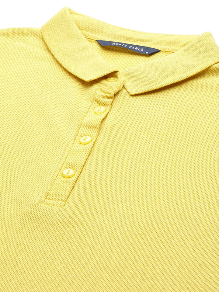 Monte Carlo Polo Collar Pure Cotton T-shirt