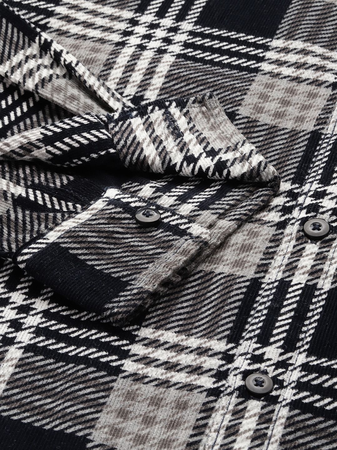 The Indian Garage Co Checked Pure Cotton Casual Shirt