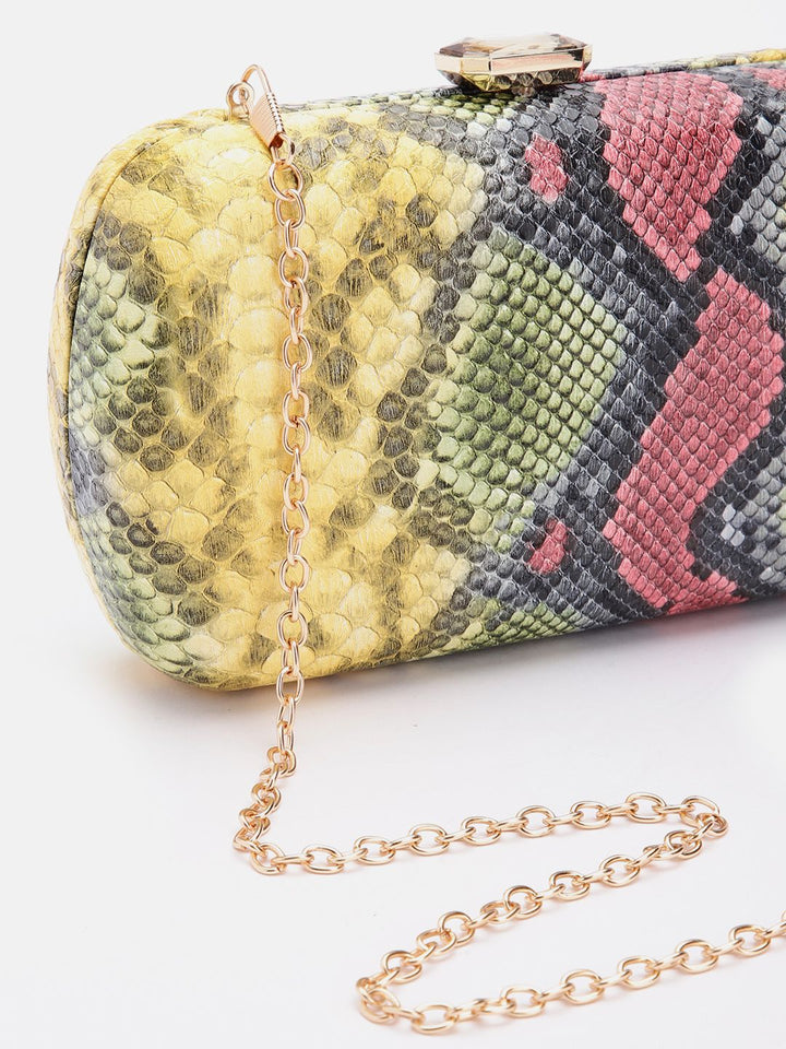 Lino Perros Women Abstract Printed Box Clutch