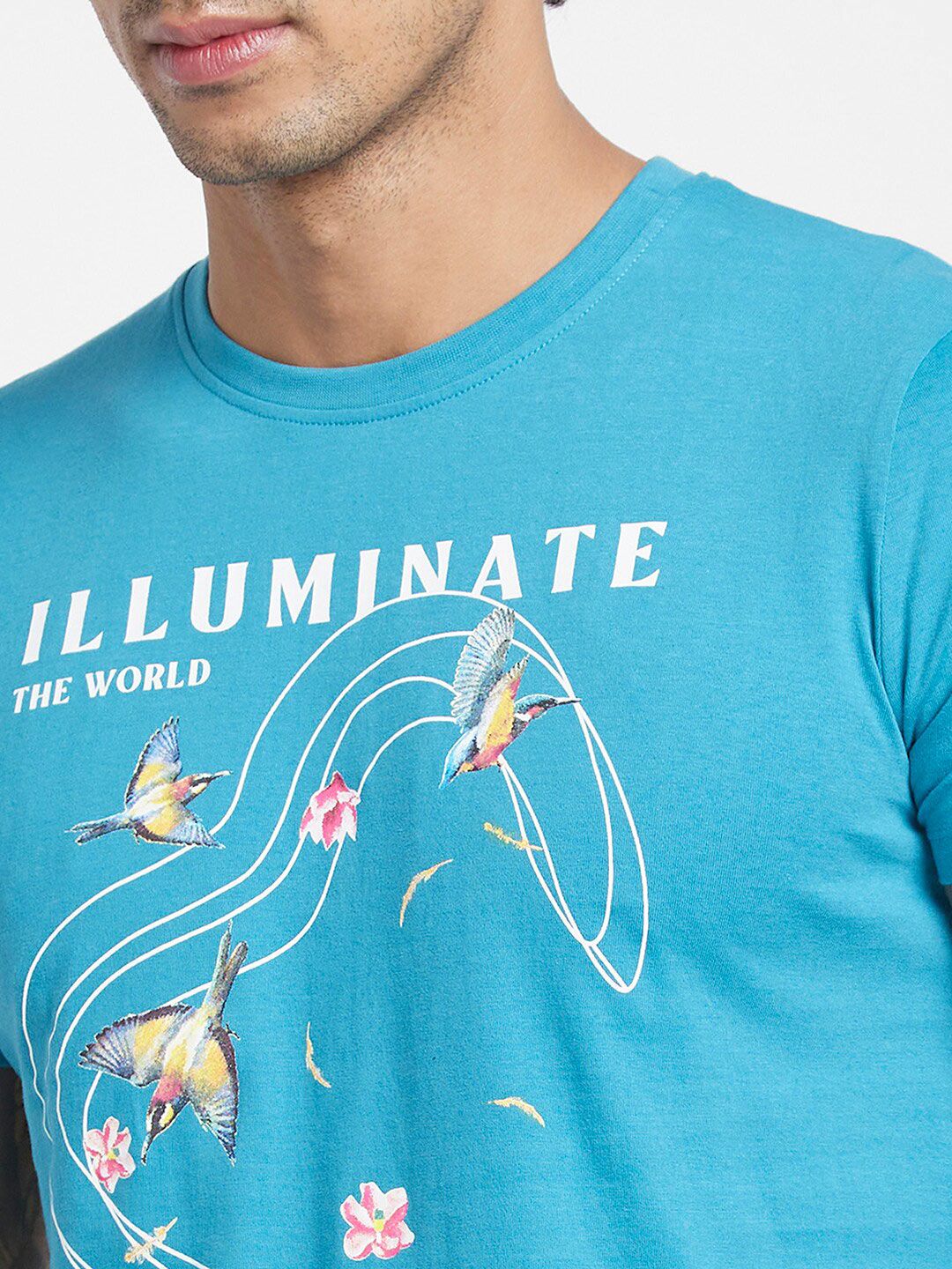 Being Human Graphic Printed Round Neck T-shirt