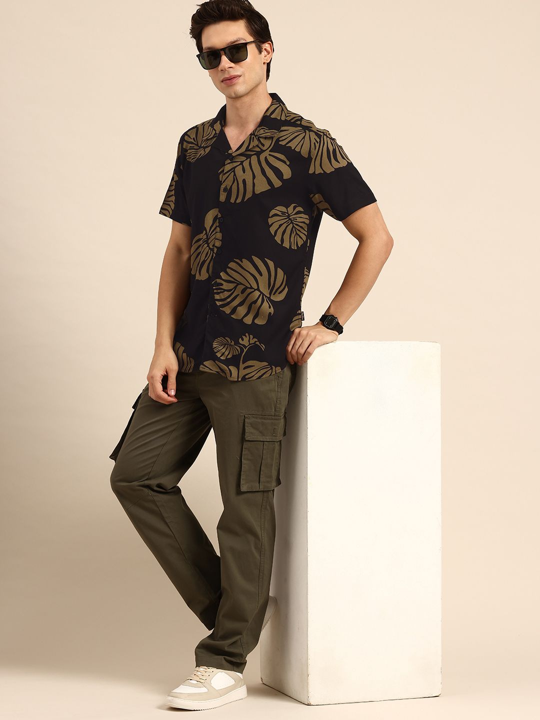 Being Human Tropical Printed Casual Shirt