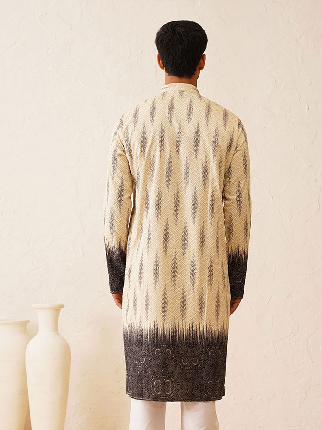 SOJANYA LUXE Men Ethnic Motifs Straight Kurta