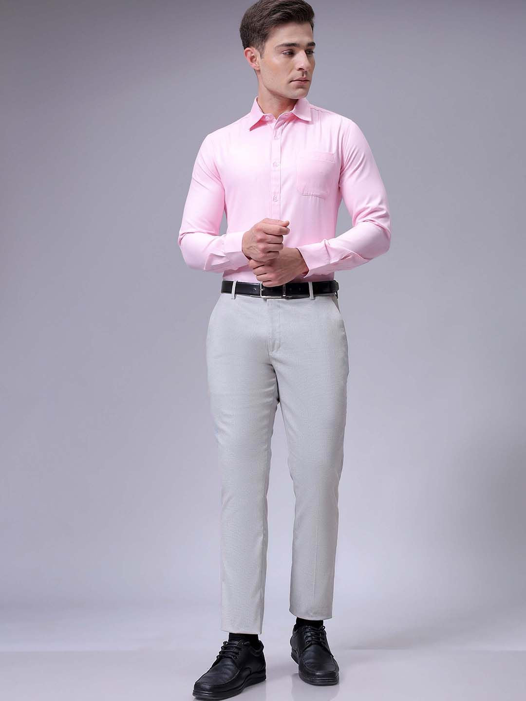 The Indian Garage Co. X Luxe Men Slim Fit Formal Trousers