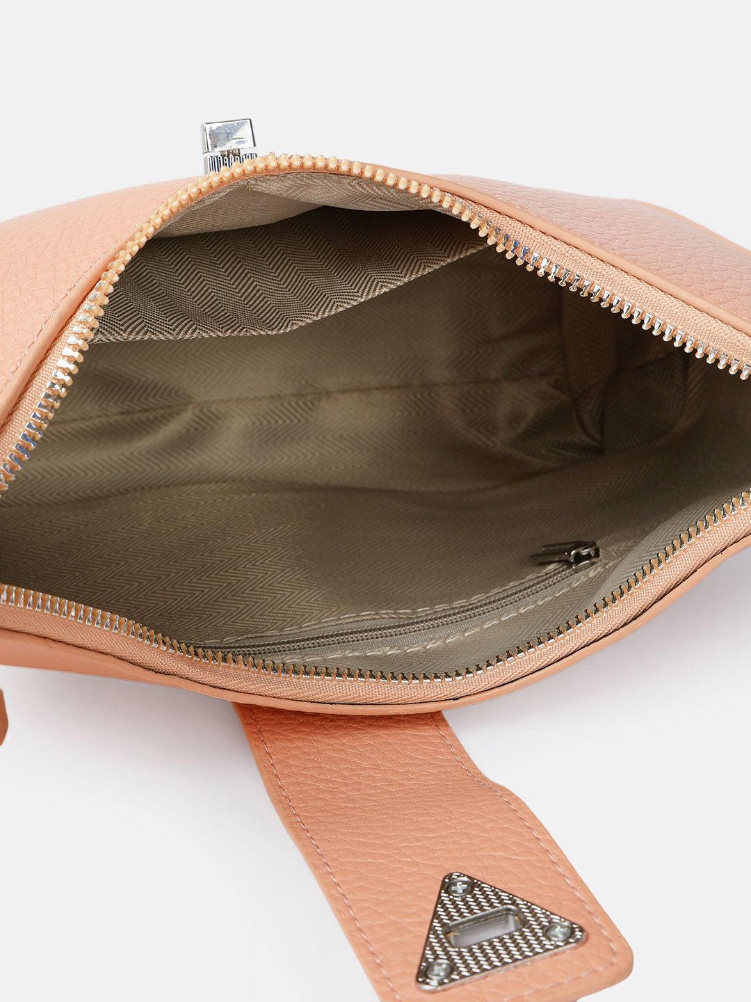 DressBerry Textured Hobo Bag with Chain Handle