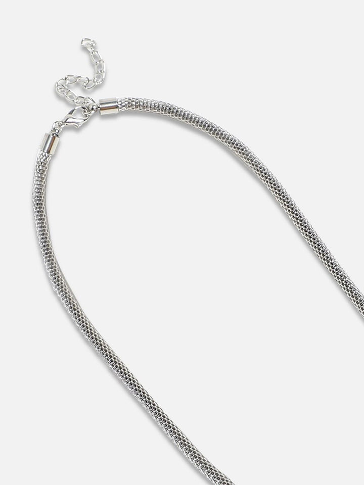 SOHI Silver-Plated Minimal Necklace