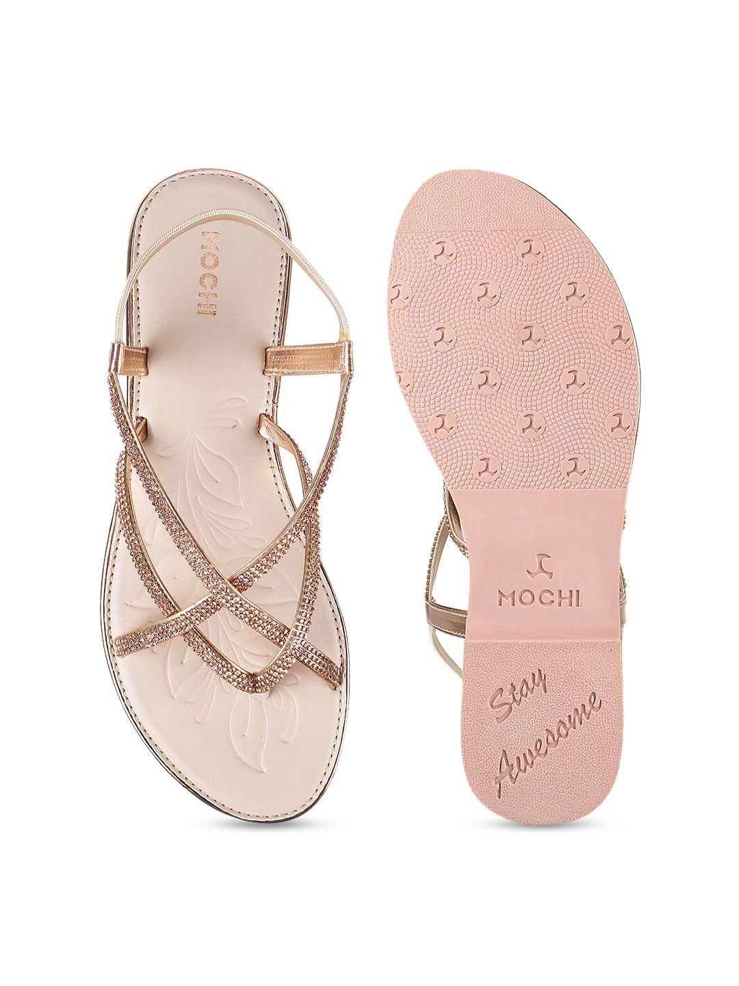 Mochi Embellished One Toe Flats