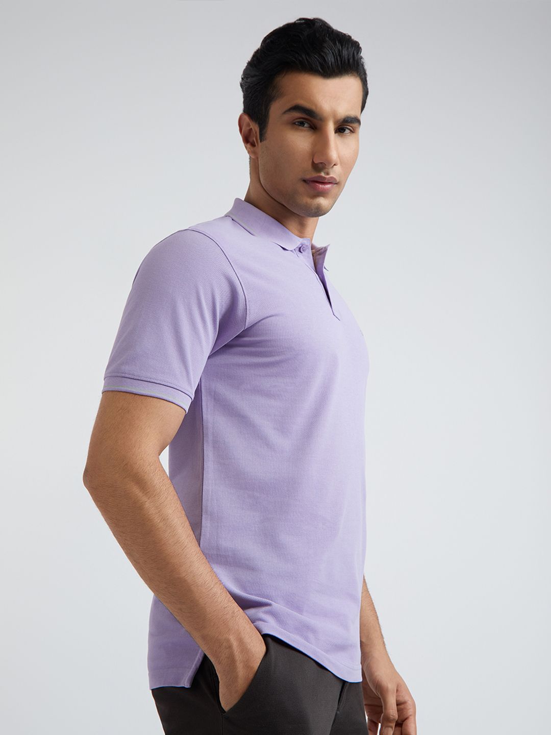 Raymond Pure Cotton Modern Fit Polo Collar T-shirt