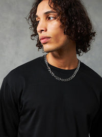 Bewakoof Drop-Shoulder Sleeves Oversized Cotton T-shirt