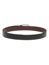 Teakwood Leathers Men Textured Leather Reversible Formal Belt