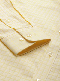 Raymond Pure Cotton Slim Fit Self-Checked Formal Shirt