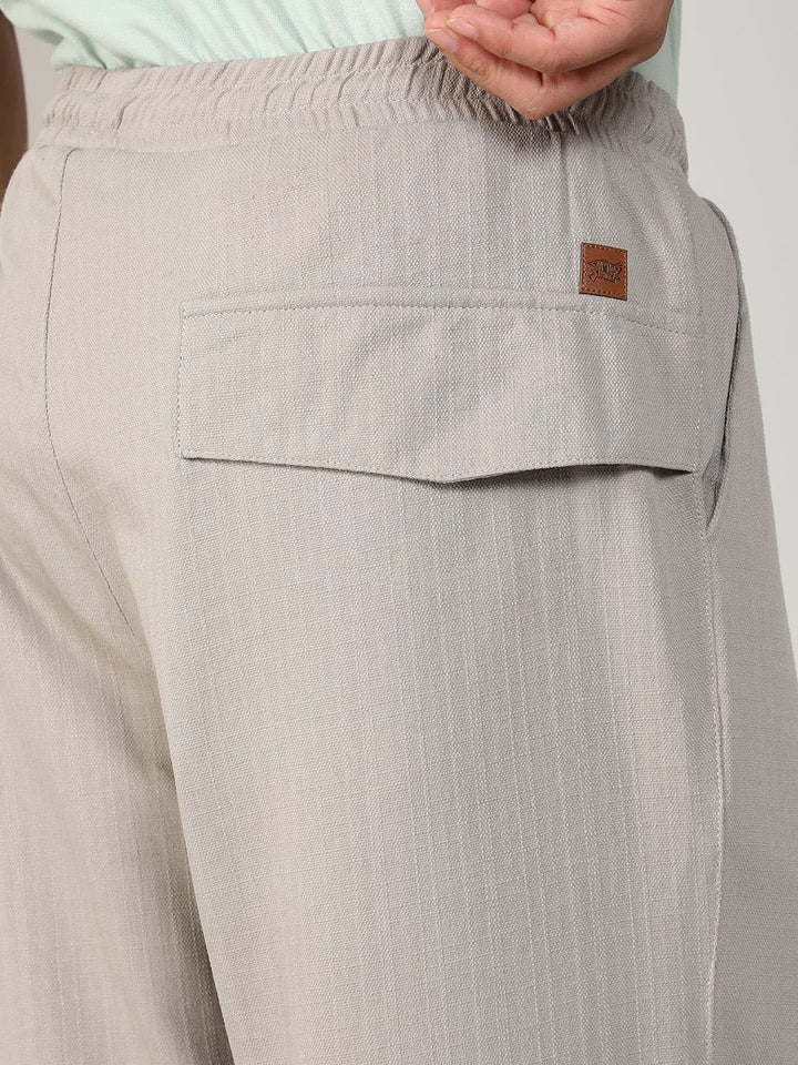 Campus Sutra Men Comfort Mid-Rise Easy Wash Formal Trousers