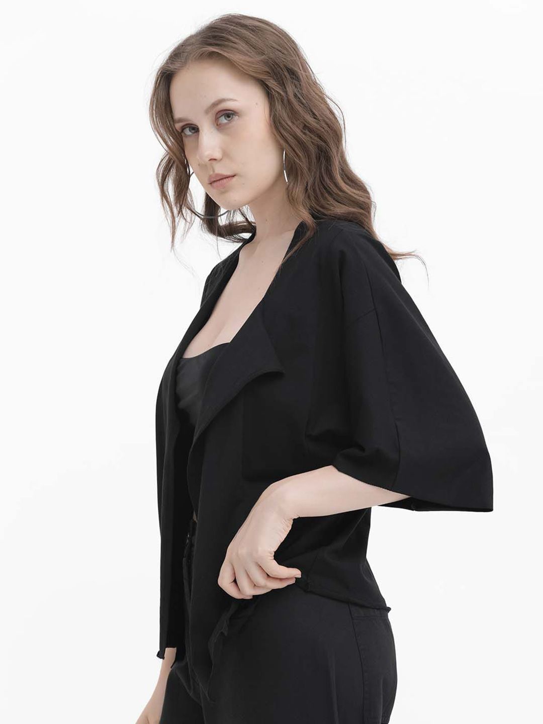 RAREISM Open Front Cotton Shrug