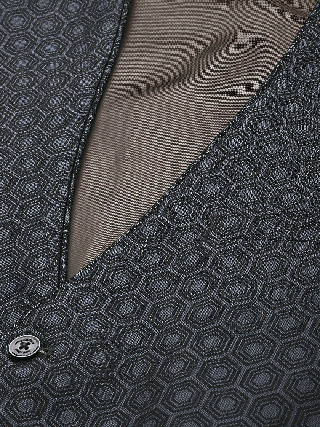 Park Avenue Self Design Contemporary Fit 3 Piece Party Suit